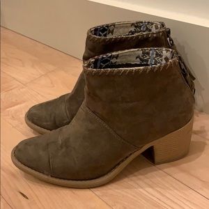 SOLD on M- Taupe Booties